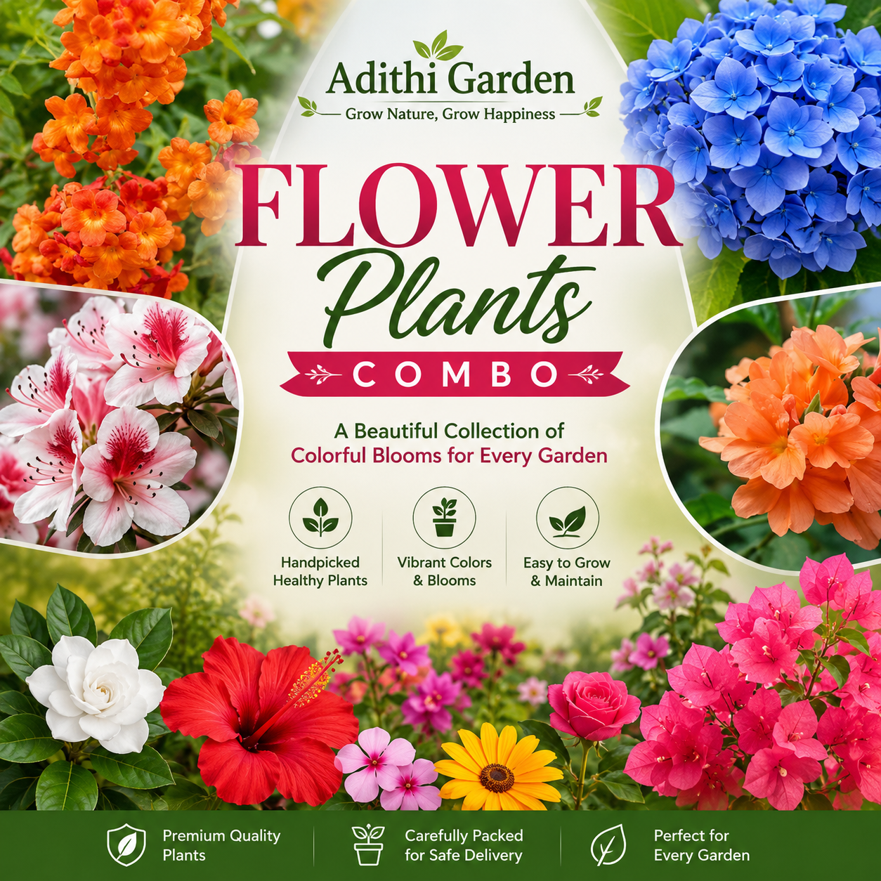 Flower Plants Combo