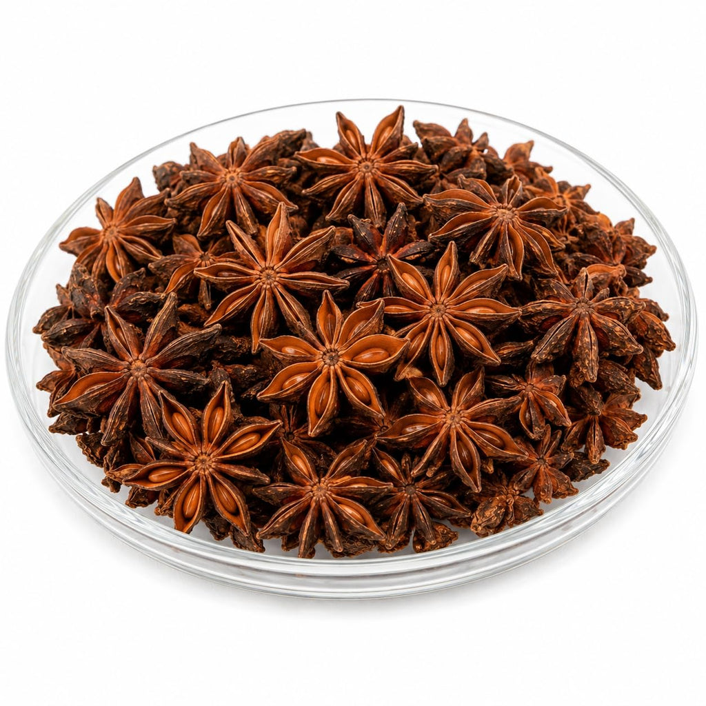 Whole Star Anise | Aromatic Chakra Phool for Indian Cooking |