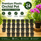 Premium Plastic Hydroponic & Orchid Pot, (4" Diameter x 3" Height)