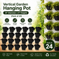 Premium Vertical Hanging Garden Pot (5" Diameter x 4" Height)