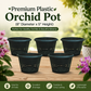 Premium Plastic Orchid Pot, (8" Diameter x 5" Height)
