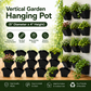 Premium Vertical Hanging Garden Pot (5" Diameter x 4" Height)