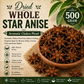 Whole Star Anise | Aromatic Chakra Phool for Indian Cooking |