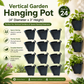 Premium Vertical Hanging Garden Pot (4" Diameter x 3" Height)
