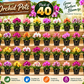 Premium Plastic Hydroponic & Orchid Pot, (4" Diameter x 3" Height)